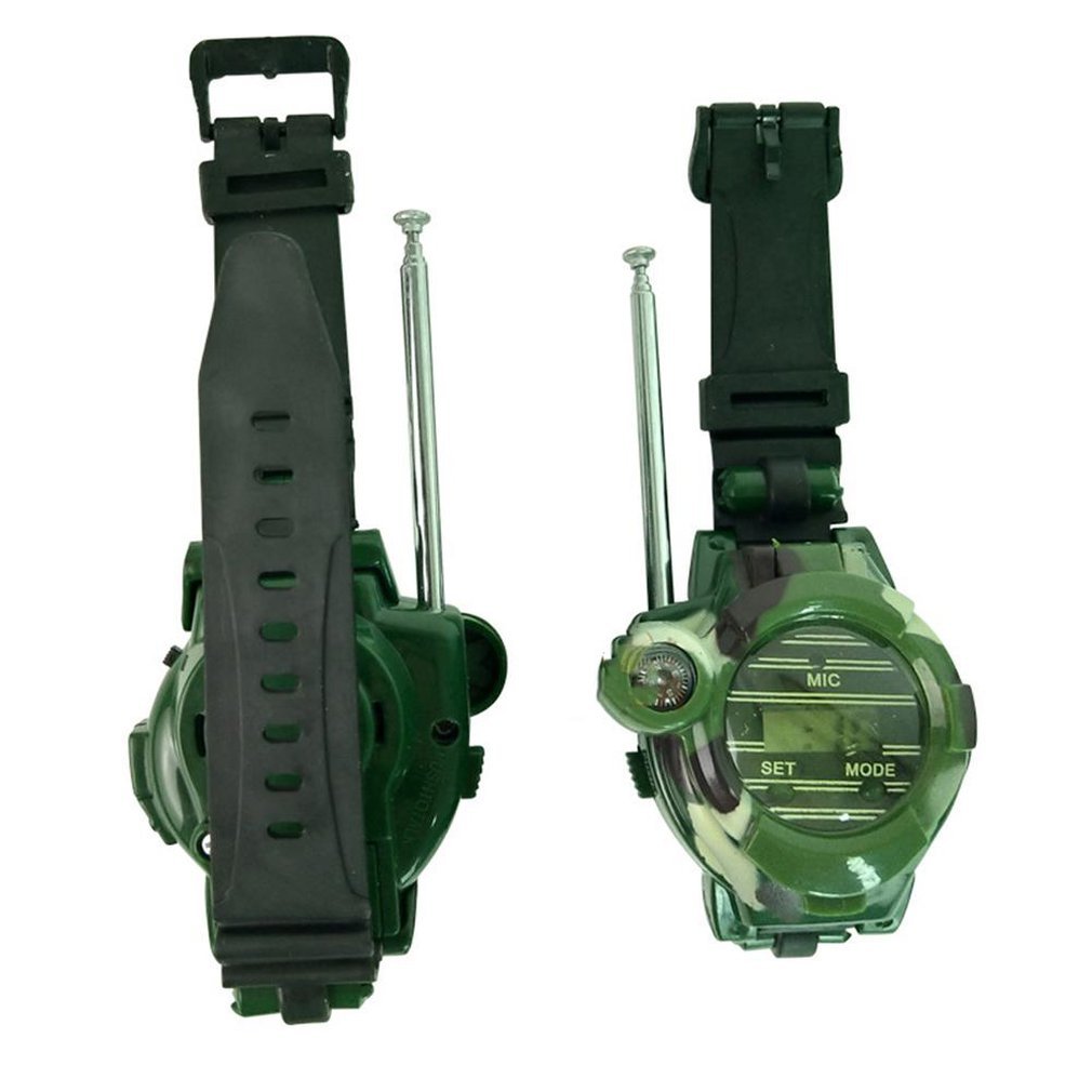 7in1 Walkietalkie Wrist Watch Outdoor 2Pcs, Wrist Walkie Talkies For