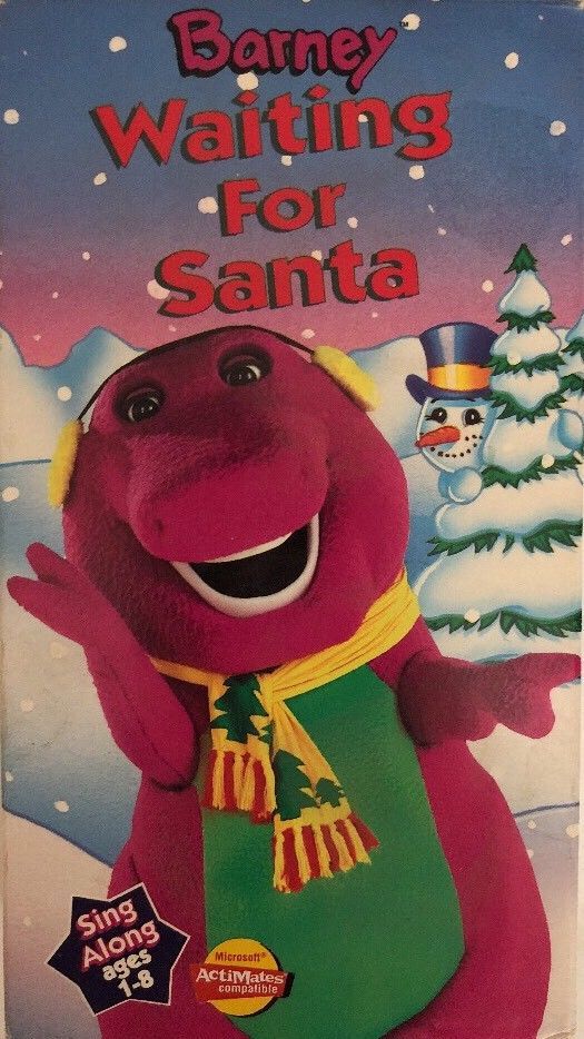 Barney Waiting for Santa VHS-TESTED-RARE VINTAGE COLLECTIBLE-SHIPS N 24 ...