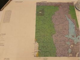 Vintage 1980 Lot (8) Wyoming Quad Index Map US Dept of Interior 22x16.5" 2 Sided image 9