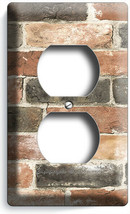 Rustic Reclaimed Exposed Worn Out Brick Outlet Plate Room Home Man Cave Hd Decor - $9.29
