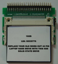 16GB SSD Replace Old 2.5" IDE Laptop Drives with this 44 PIN SSD Card & Adapter