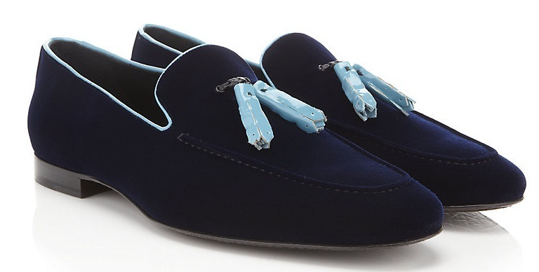 New Handmade Mens Fashion Velvet Navy Blue moccasins,Men casual Velvet shoes
