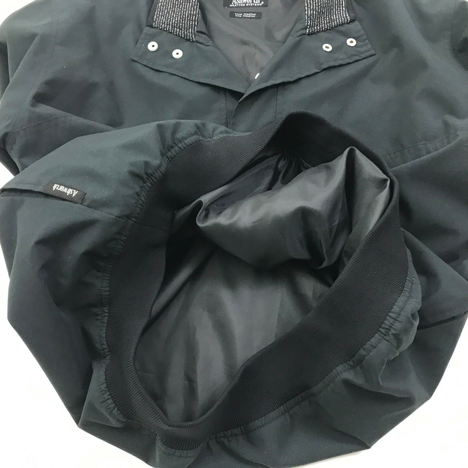 Ashworth Weather Systems Pullover Jacket Mens S Windbreaker Water Wind Resistant - Outerwear