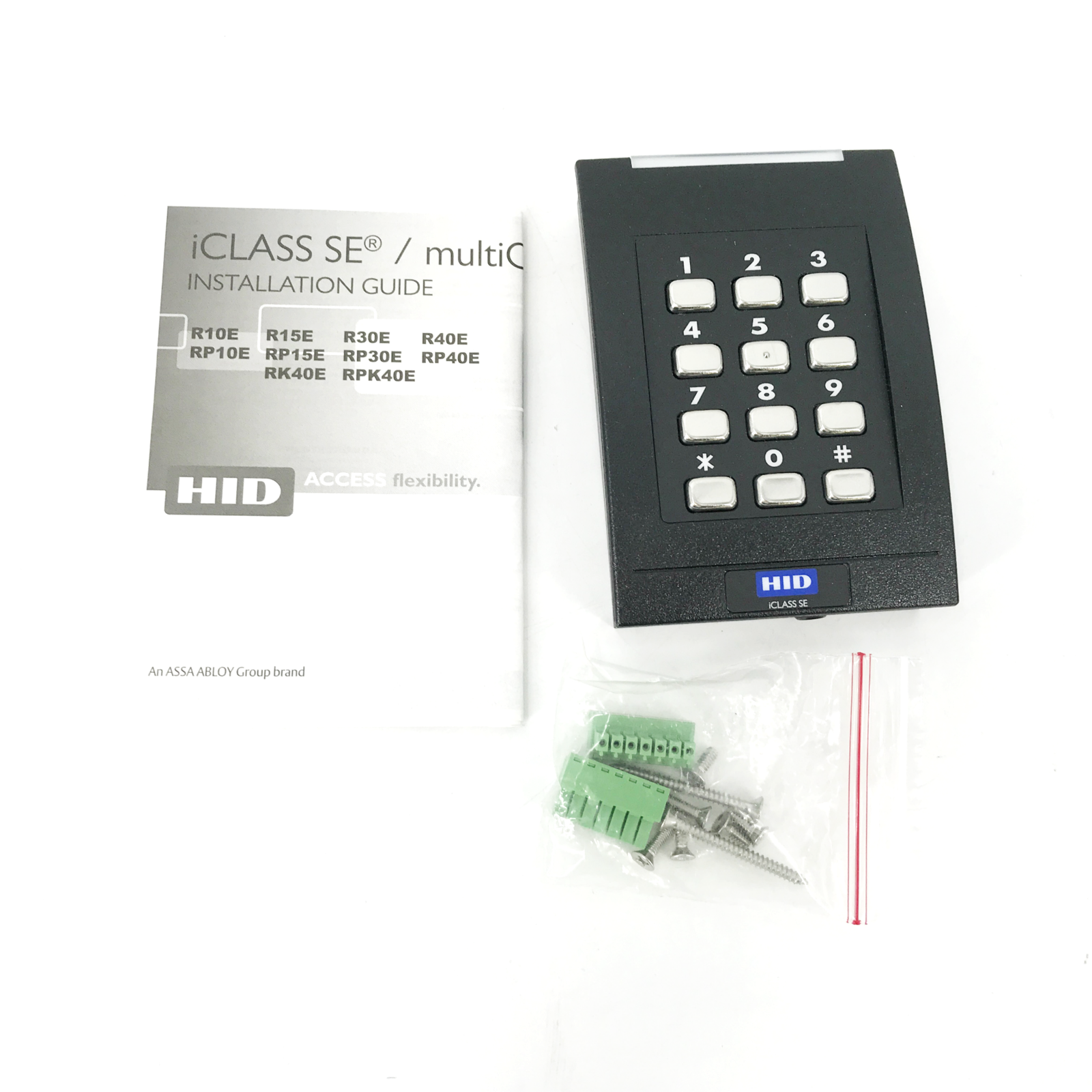 HID iCLASS SE RK40 Wall Switch Keypad Reader 921NTNTEK00000, RK40E