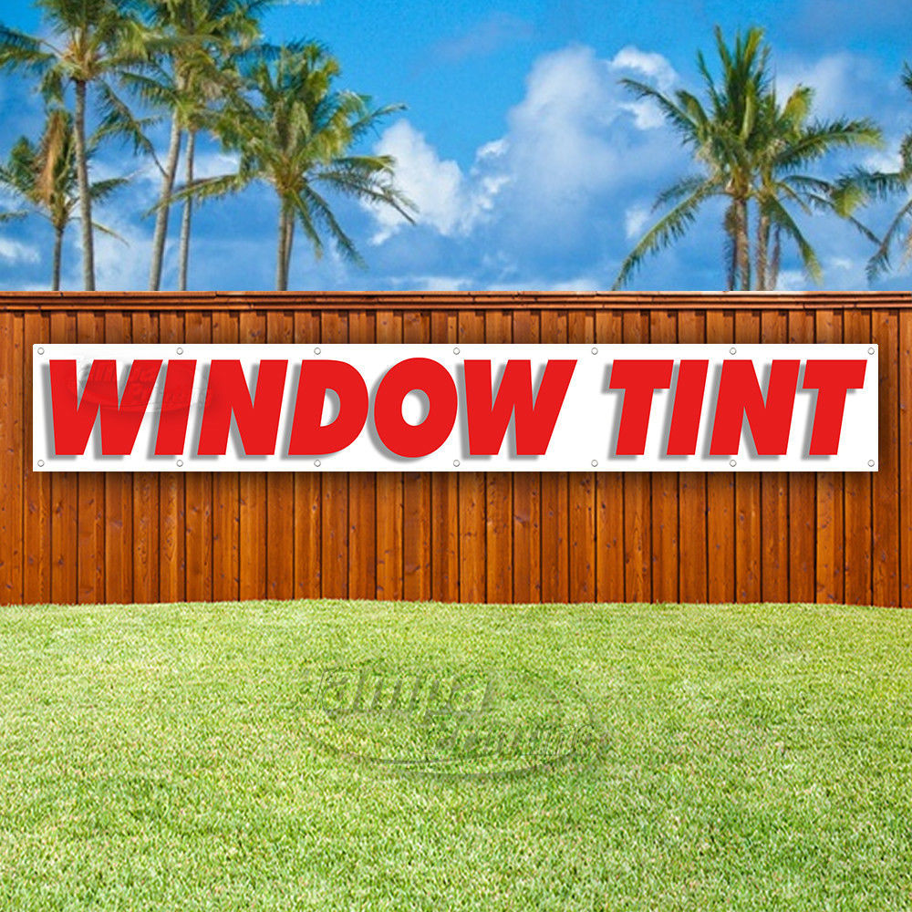 WINDOW TINT Advertising Vinyl Banner Flag Sign LARGE HUGE XXL SIZES