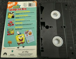 VHS Spongebob Squarepants - Sponge for Hire (VHS, 2004) - VHS Tapes