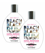 2 Bottles Double Shot Beach Black Rum Tanning Lotion 400X Bronzer by Tan... - $46.42