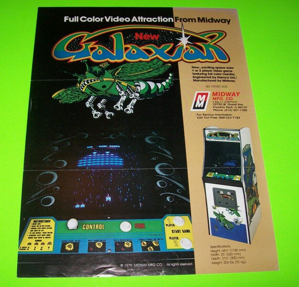 midway galaxian arcade game