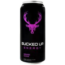 Bucked Up Energy Zero Sugar Energy Drink 16 ounce cans (Grape Gainz, 4 C... - $19.99