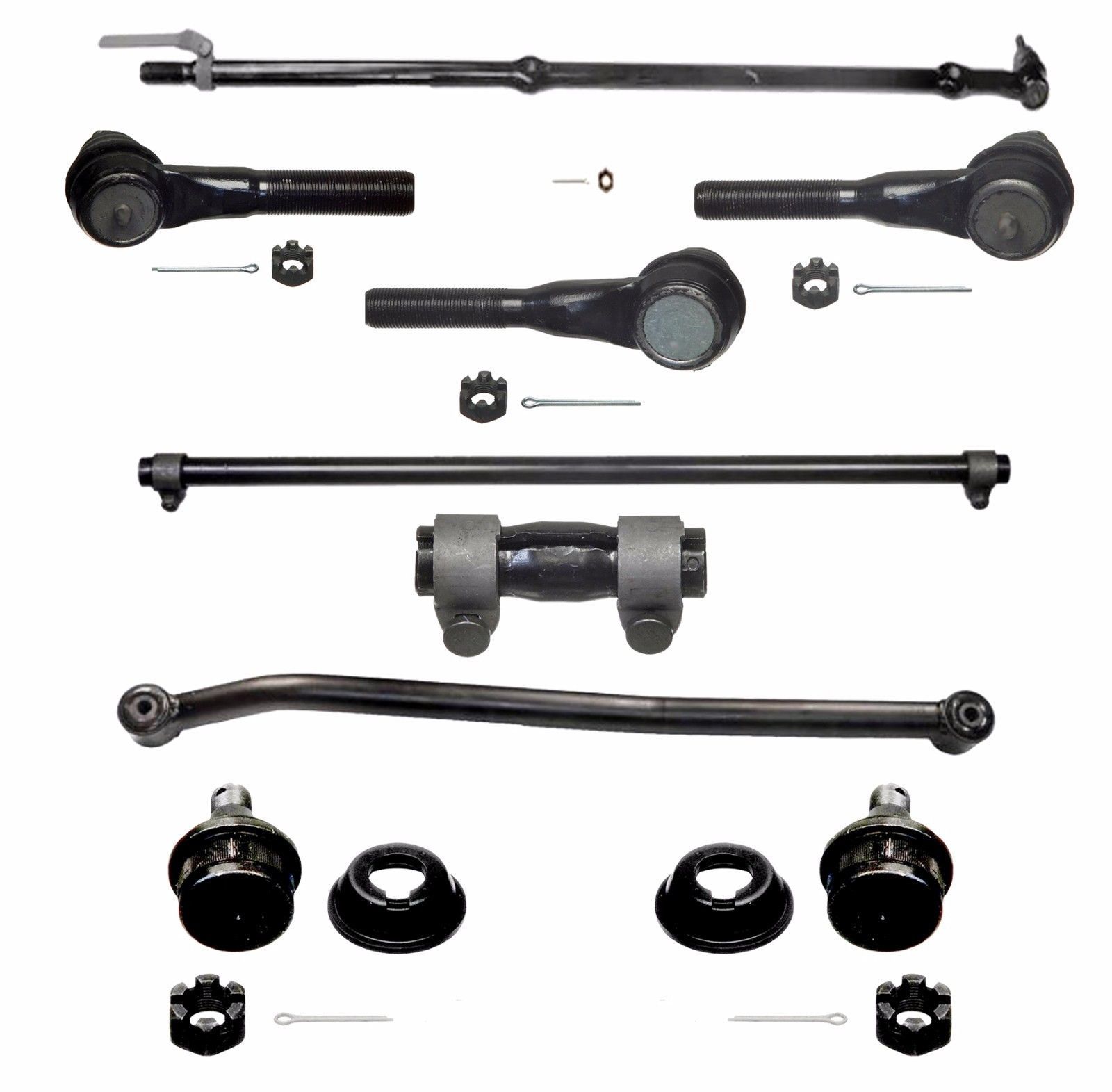 Jeep Wrangler Tie Rod Lower Ball Joint Track Bar Kit fits Years 199195 Tie Rod Linkages
