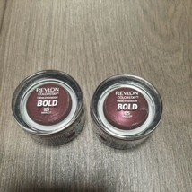 SET OF 2-Revlon Colorstay BOLD Creme Eyeshadow With Brush 825 MERLOT, Se... - $10.99