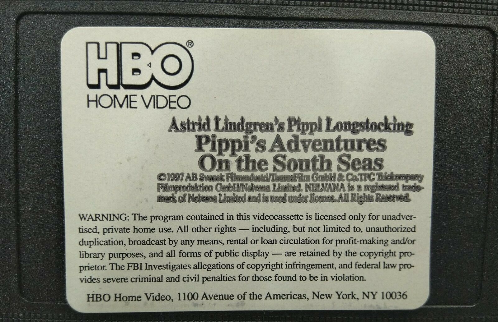 Vhs Pippi Longstocking Pippis Adventures On The South Seas Vhs 2000 Vhs Tapes 