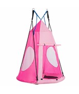 Durable Children&#39;s Hanging Chair Swing Tent Set-Pink - £87.89 GBP