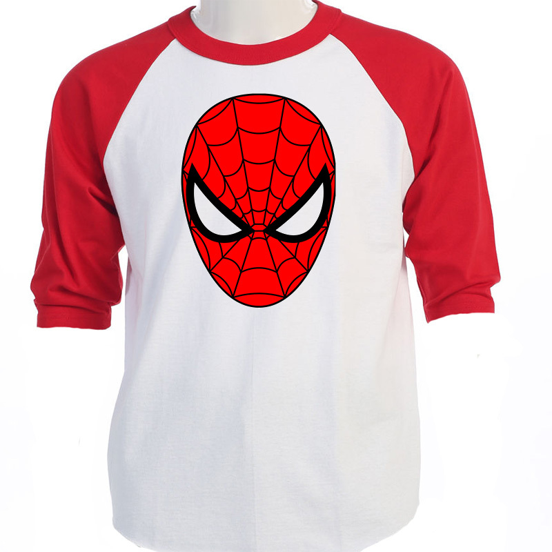Image of SPIDER-MAN, "Face" Classic, Cool, B-Ball SIZES S-3XL, T-SHIRT,SIZES S-5XL, T-113