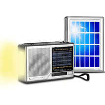 New Technical Pro Handheld Solar Powered Radio Speaker with Headphone Ou... - $29.99