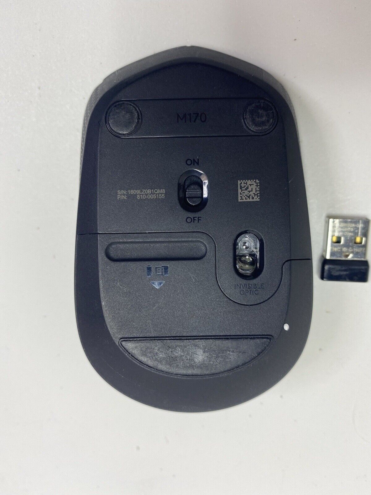 Logitech M170 Wireless Mouse, Invisible Optic + Logitech Model Y-R0036 ...