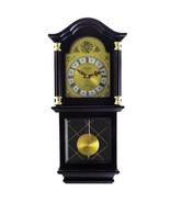 Bedford Clock Collection 26 Inch Chiming Pendulum Wall Clock in Antique ... - $145.51
