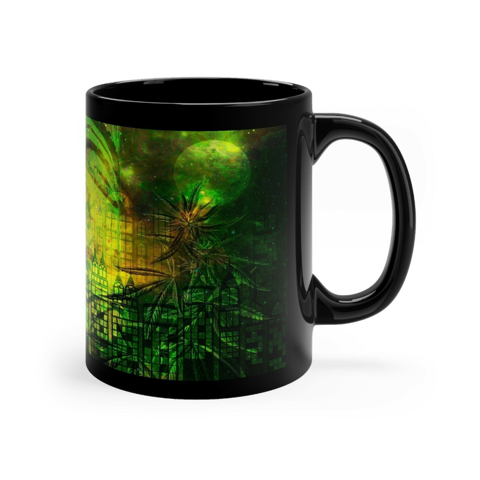 Los Cannabis Coffee Mug 11 Oz 420 Weed Marijuana Stoner All Over