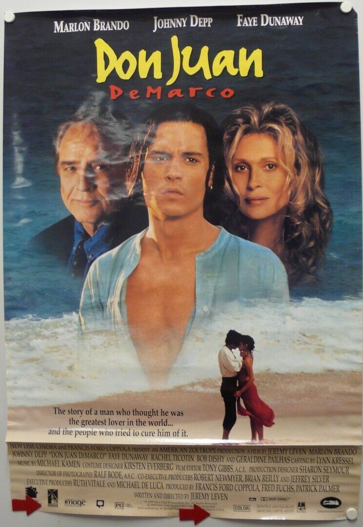 Don Juan Demarco Marlon Brando Johnny Depp Faye Dunaway Rachel Ticotin