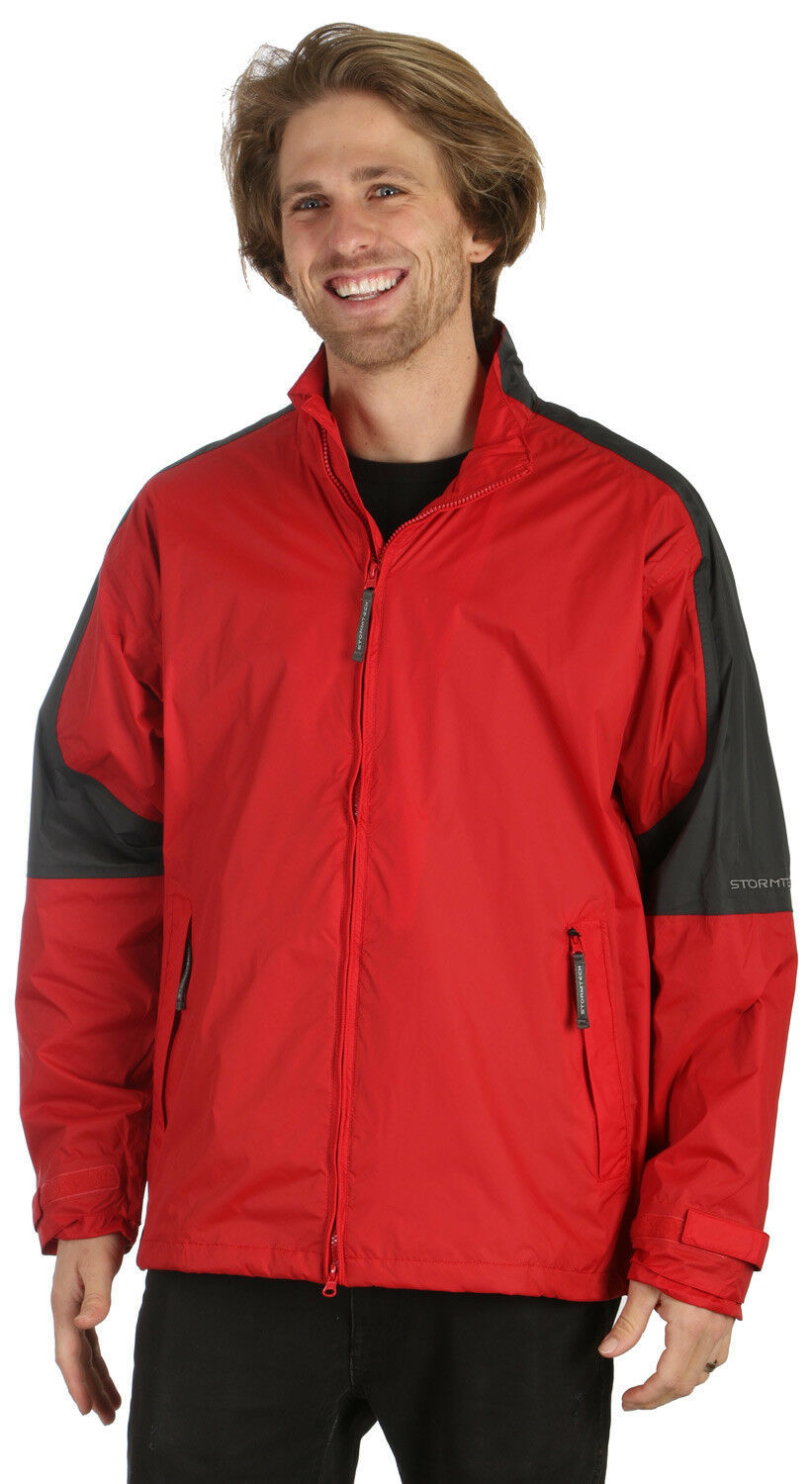 New Stormtech Men's Nautilus Packable Storm Jacket Red/Granite XL ...
