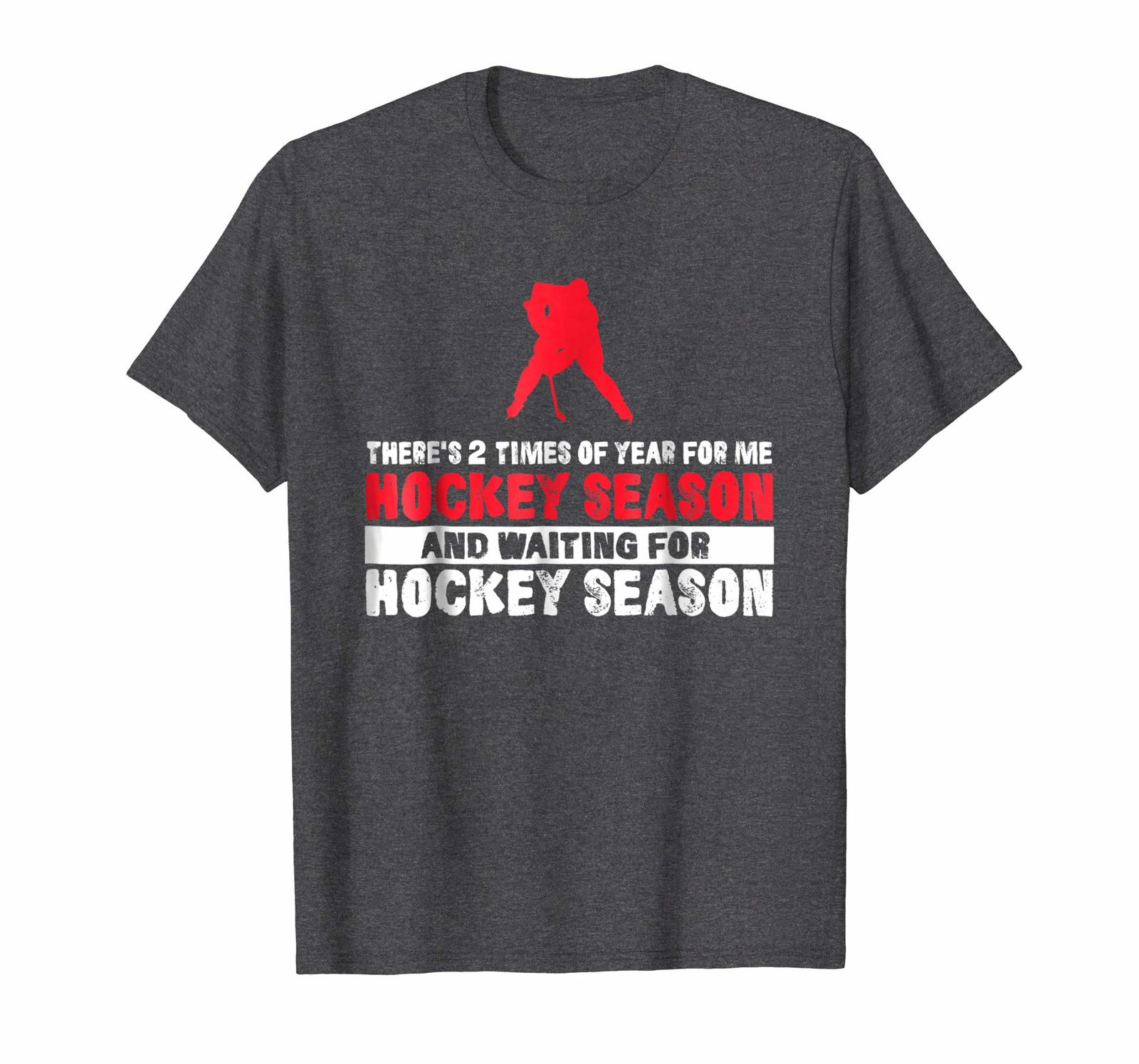 Funny Tee Hockey Season Funny Hockey tshirt Men TShirts