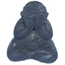 Laung Phoo Kambu Mini Buddha Statue Phra Pidta Close Eyes Lucky Charm Talisman P - $28.88