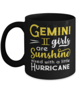 Gemini Girls Are Sunshine Mixed With A Little Hurricane Zodiac Mug Star ... - $17.95