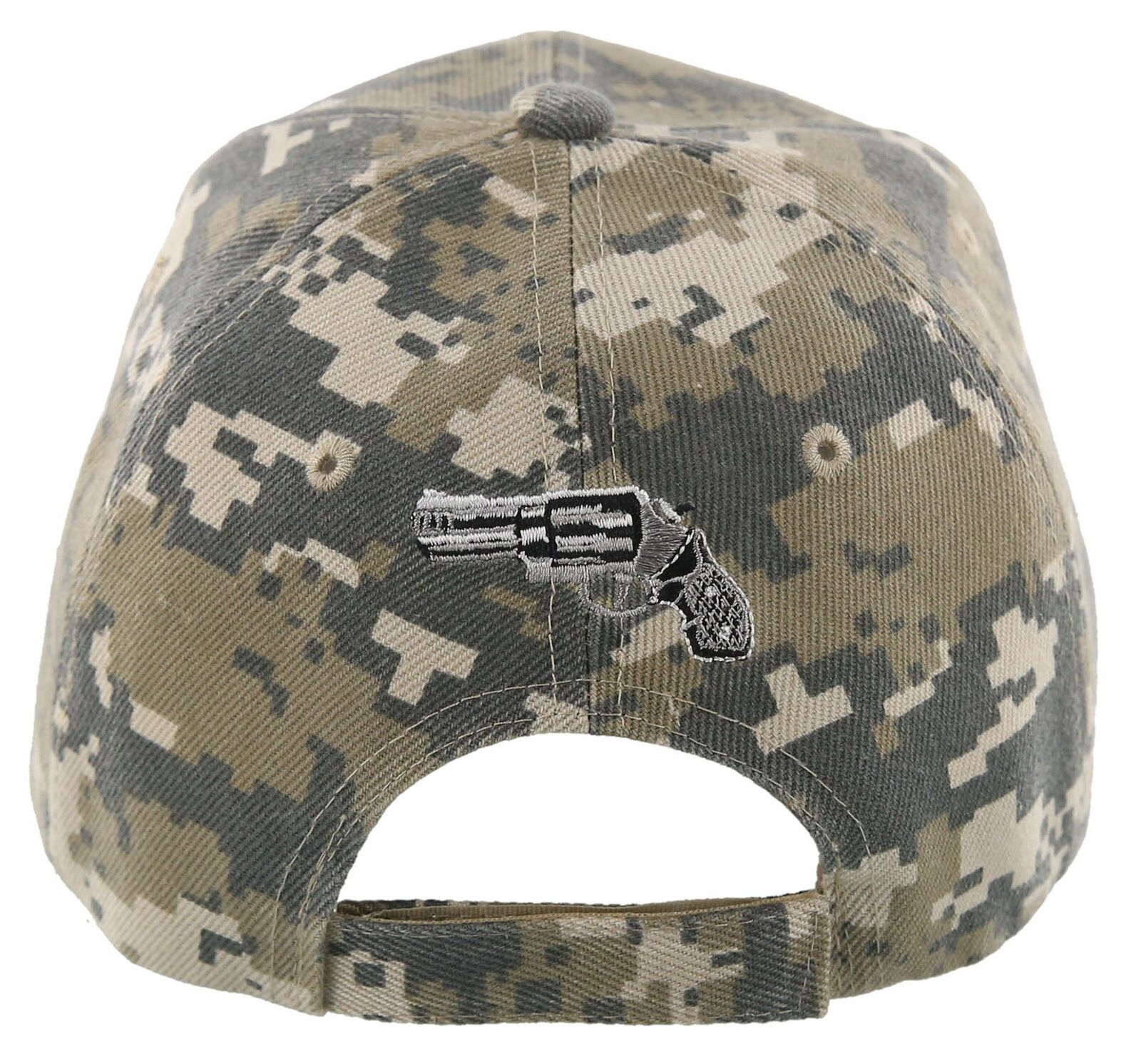 NEW! 9MM PISTOL GUN SIDE BASEBALL CAP HAT ACU CAMO - Men's Hats