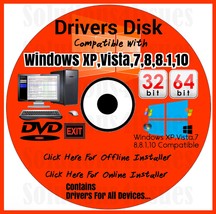 Sony Vaio Drivers XP/VISTA/ 7/ 8 Dvd Drivers Install - $14.99
