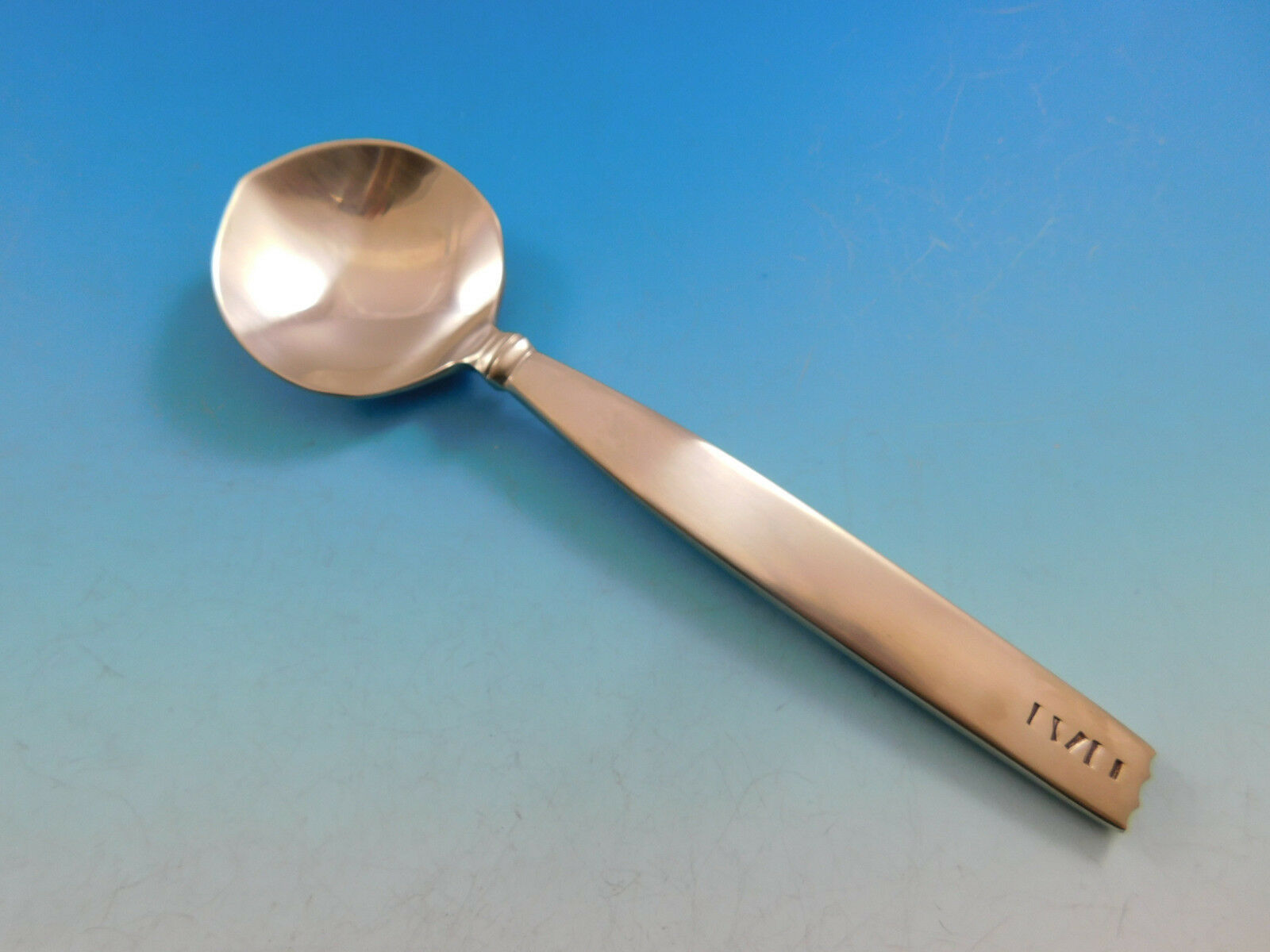 Mount Vernon By Lunt Sterling Silver Olive Spoon Pierced Long 7 38 Custom