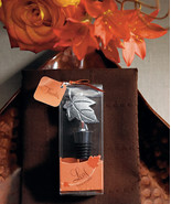1 Autumn Fall Leaf Wedding Design Wine Bottle Stopper Favor Reception Dr... - $6.58