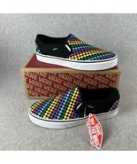 Vans Sneakers Womens Size 10 Rainbow Mini Checkered Color Block New - $44.87