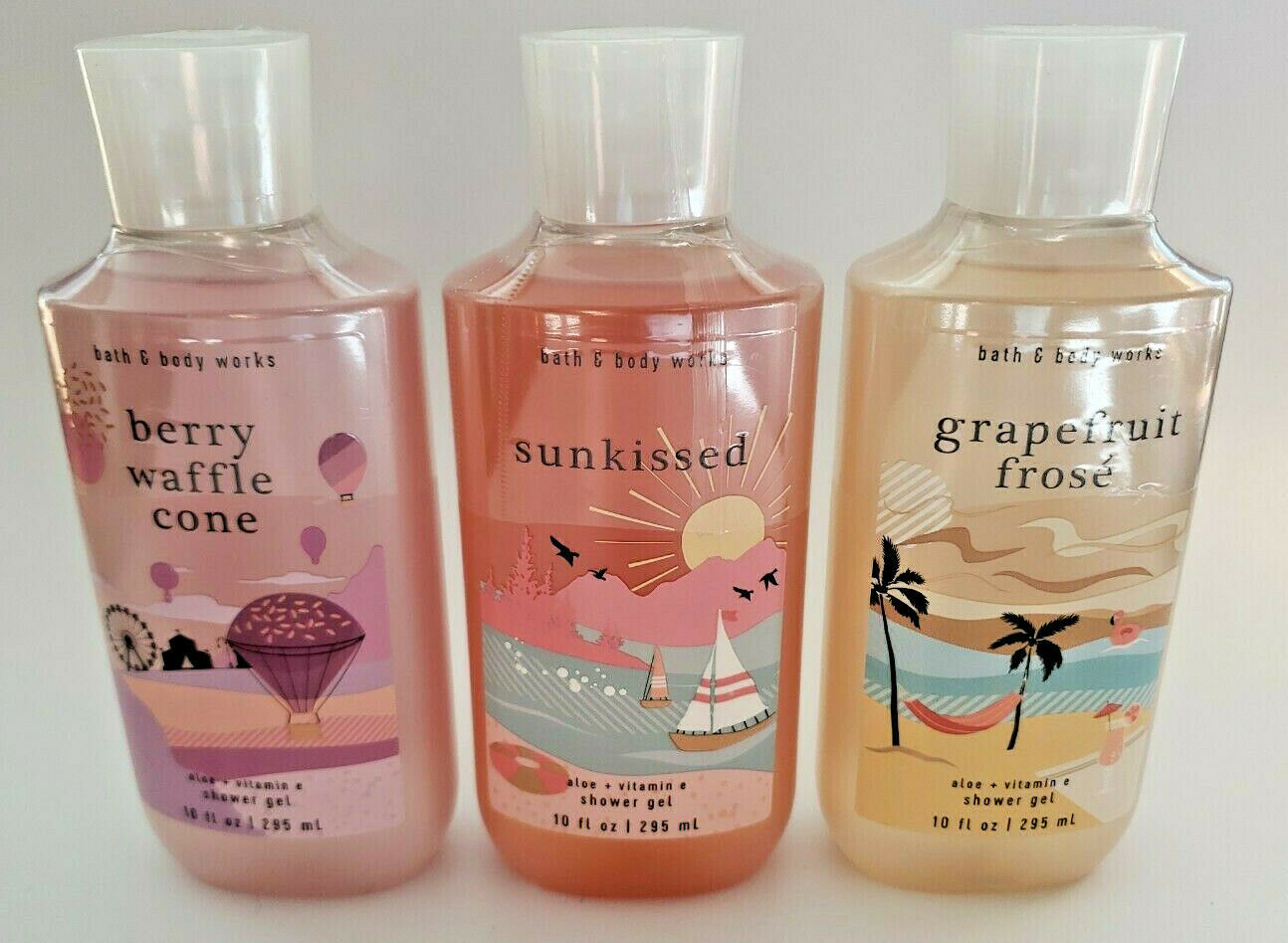 Bath & Body Works Berry Waffle Cone Cream Grapefruit Frose Sunkissed ...