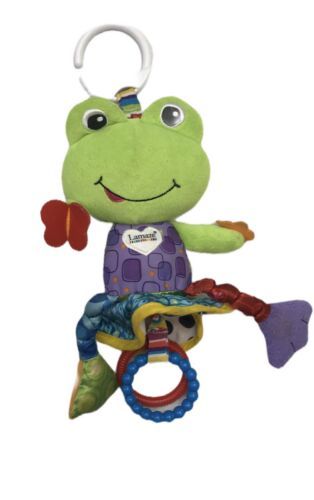 LAMAZE FROG LILY PAD BABY CLIP ON LINK RING DEVELOPMENTAL TOY - $20.03