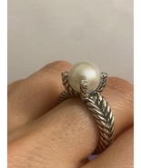USED David Yurman PEARL  Diamond Ring Size 8 , David Yurman PEARL RING S... - $350.00