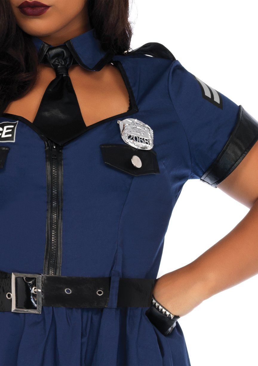 Leg Avenue Flirty Cop Police Officer Adult Womens Halloween Costume ...