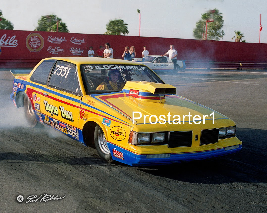Dyno Don Nicholson Pro Stock Olds Calais Burnout 8x10 Color Drag Racing Photo Racing Nhra