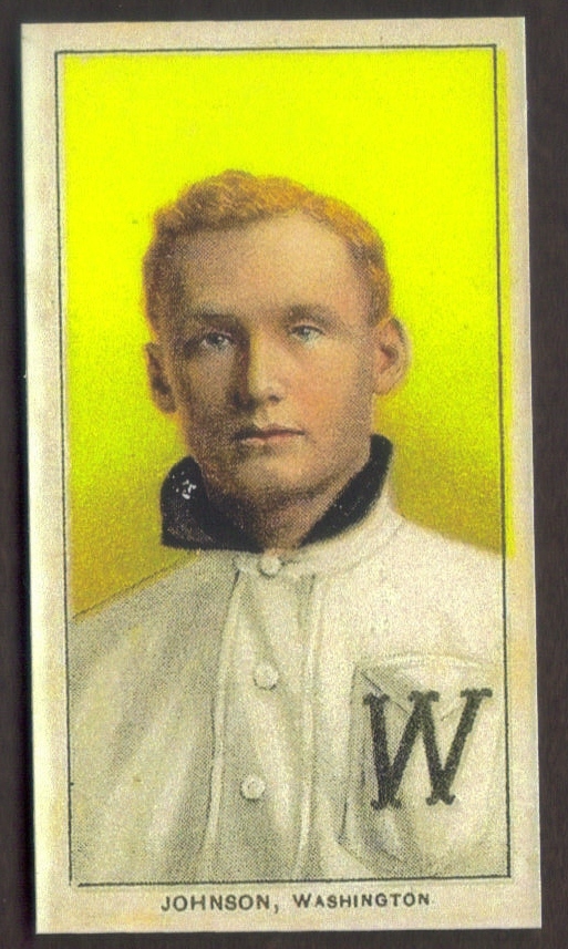 WALTER JOHNSON Rookie Card RP 236 Portrait Senators RC Auto 1909 T206 