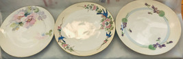 Lot of 3 Collectible 6.5&quot; Nippon Hand Painted Plates - $24.71