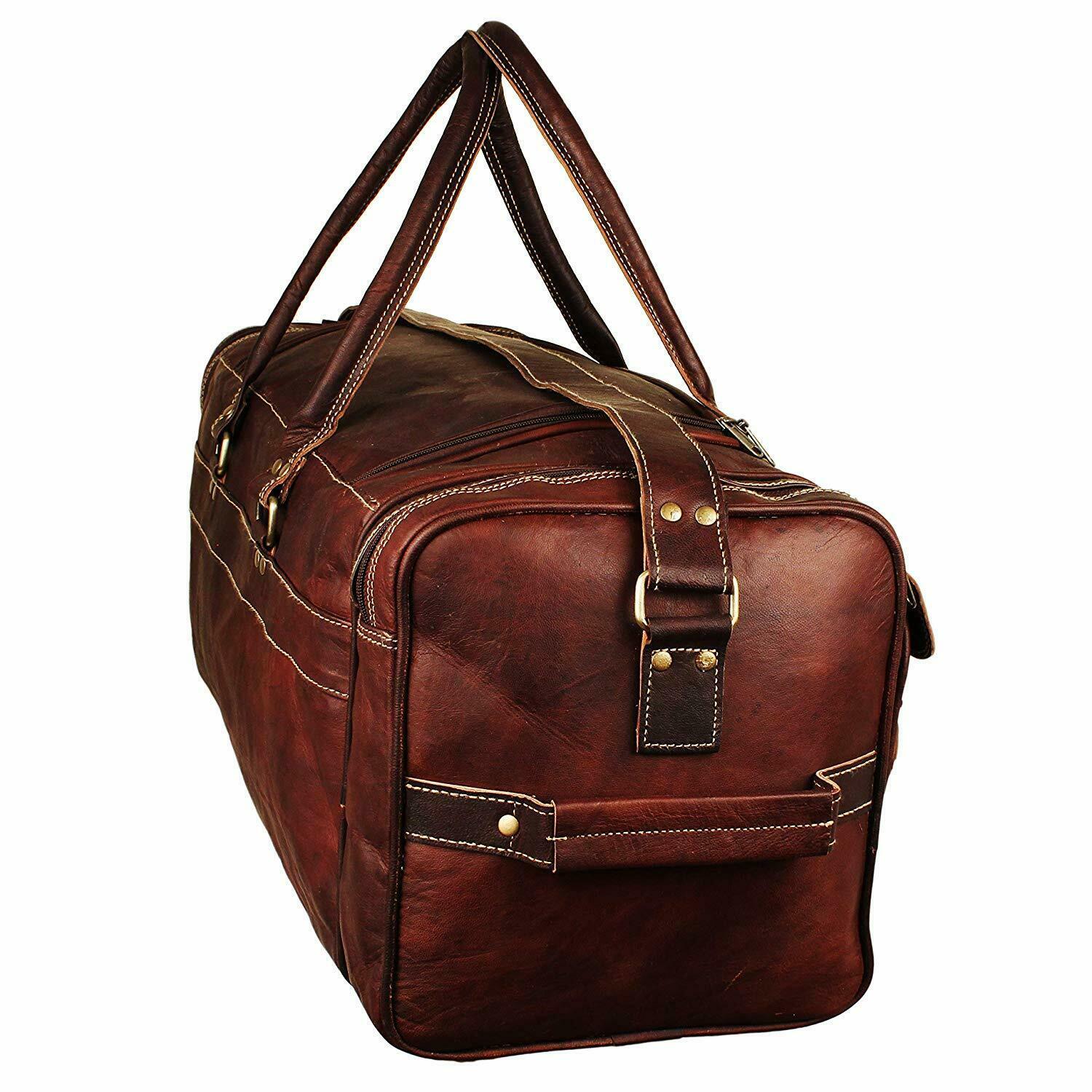 leather weekender men