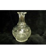 ANTIQUE BACCARAT GREEK SCROLL AND STARS ETCHED 4&quot; PERFUME BOTTLE - $74.25