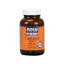 NEW NOW Foods Indole-3-Carbinol I3C Gluten Free Vegetarian 200mg 60 Vcaps - $22.67