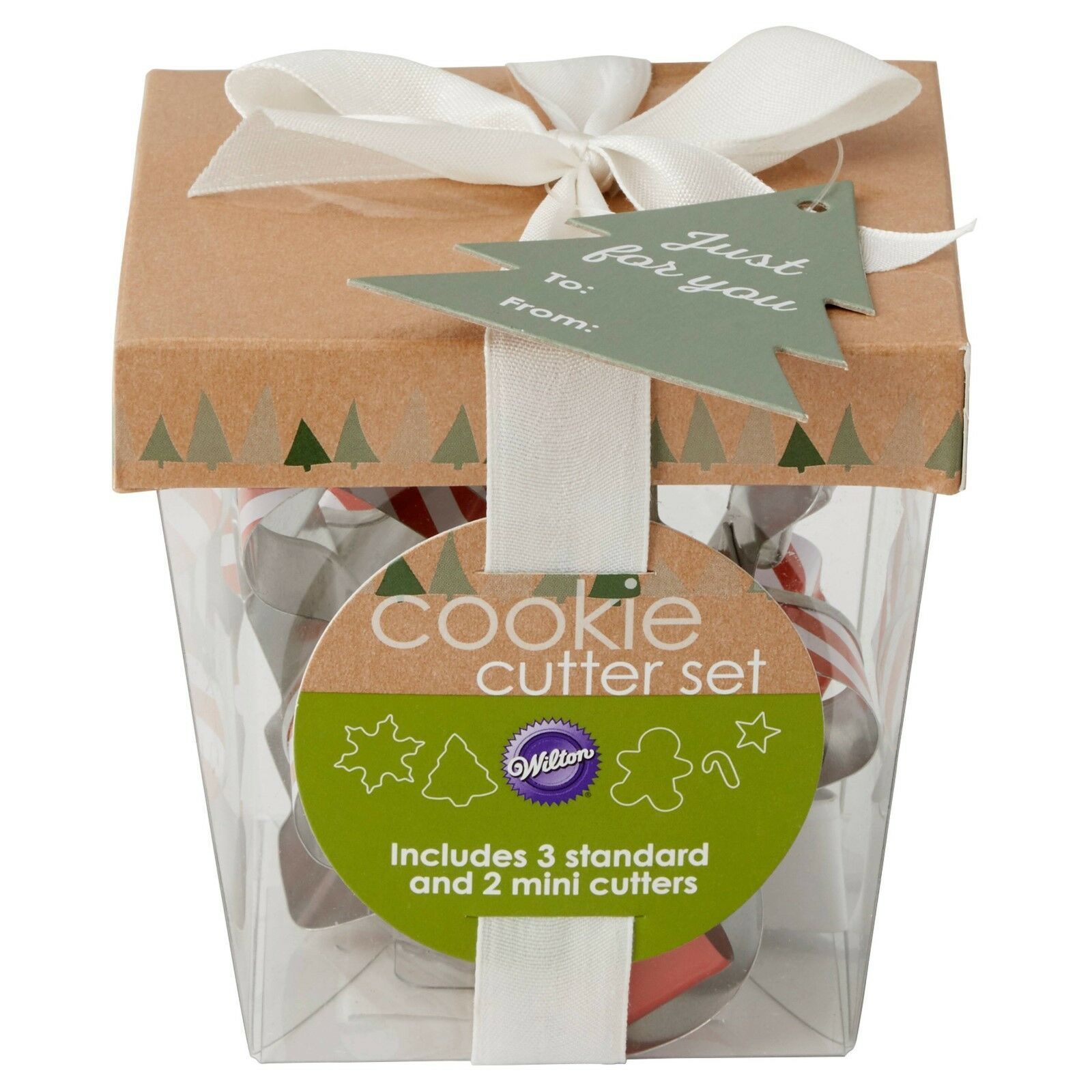 Primary image for Wilton 5 Piece Gift Box Cookie Cutter Set Christmas Holiday Theme