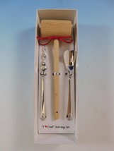 Castle Rose by Royal Crest Sterling Silver I Love Crab Serving Set Gift - $149.00