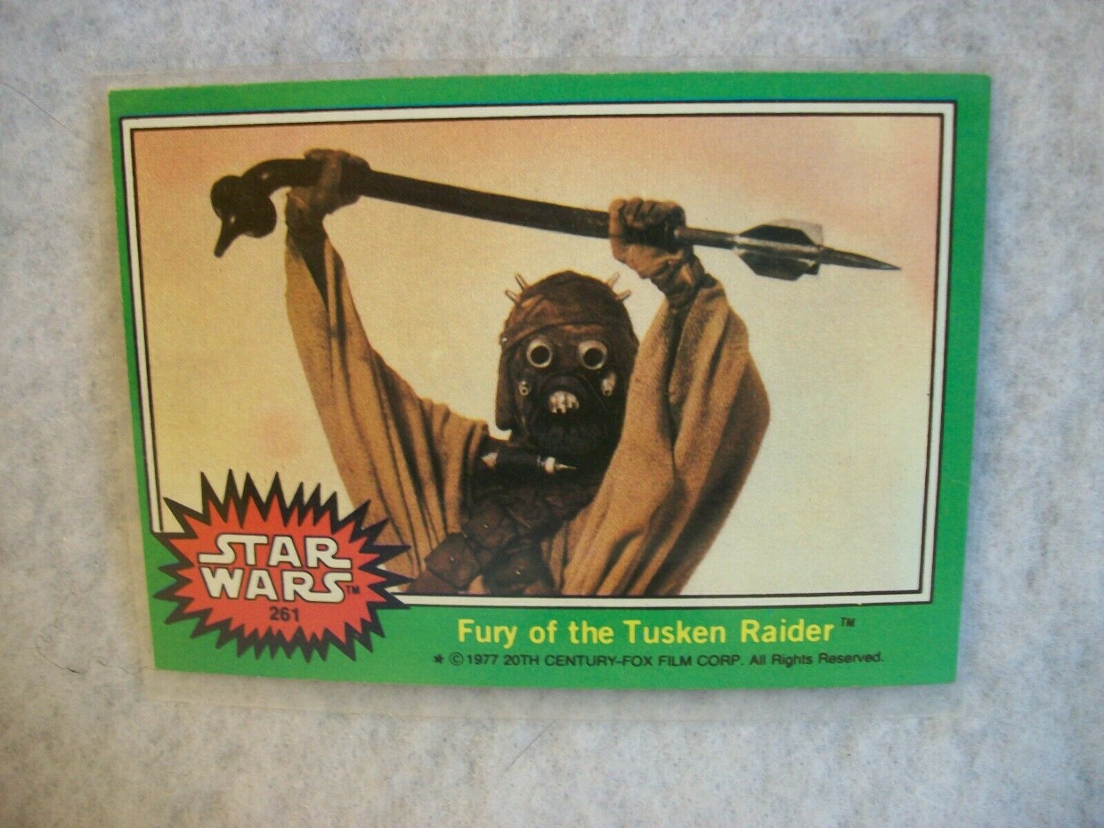 Star Wars Series 4 (Green) Topps 1977 Trading Card 261