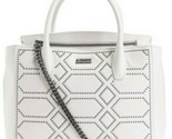 Aimee Kestenberg White Studded Large Leather Satchel Handbag NWT $298
