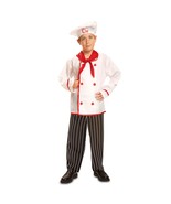 Dress Up America Polyester Halloween Deluxe Boy Chef Costume - S (4-6) - $45.63