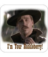 8 Inch Diameter Aluminum Sign Tombstone Doc Holliday I&#39;m Your Huckleberry - $16.61