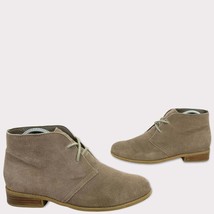 Steve Madden P-Desmin Tan Suede Chukka Ankle Stacked Heel Bootie Boots •... - $49.50