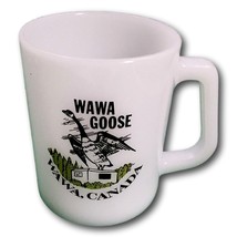 Federal Mug WAWA Canadian Goose Ontario Canada White Milk Glass F Mark V... - $39.95